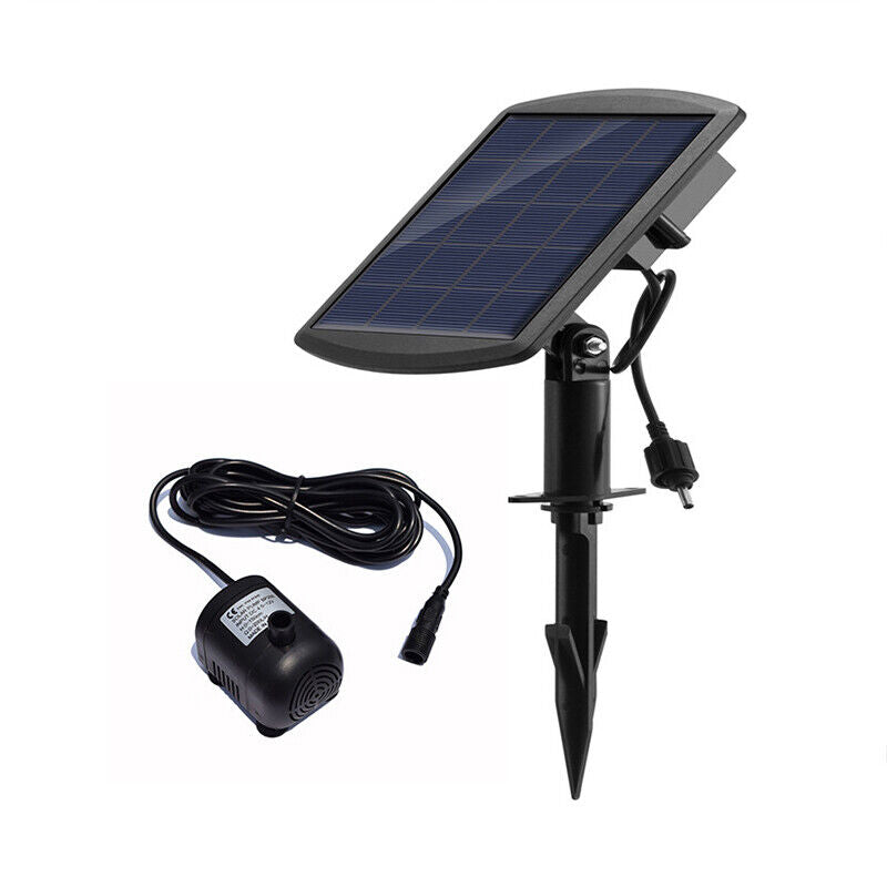 5W 400L/H Solar Panel Powered Water Pump Garden Pool Pond Fish Aquarium Fountain
