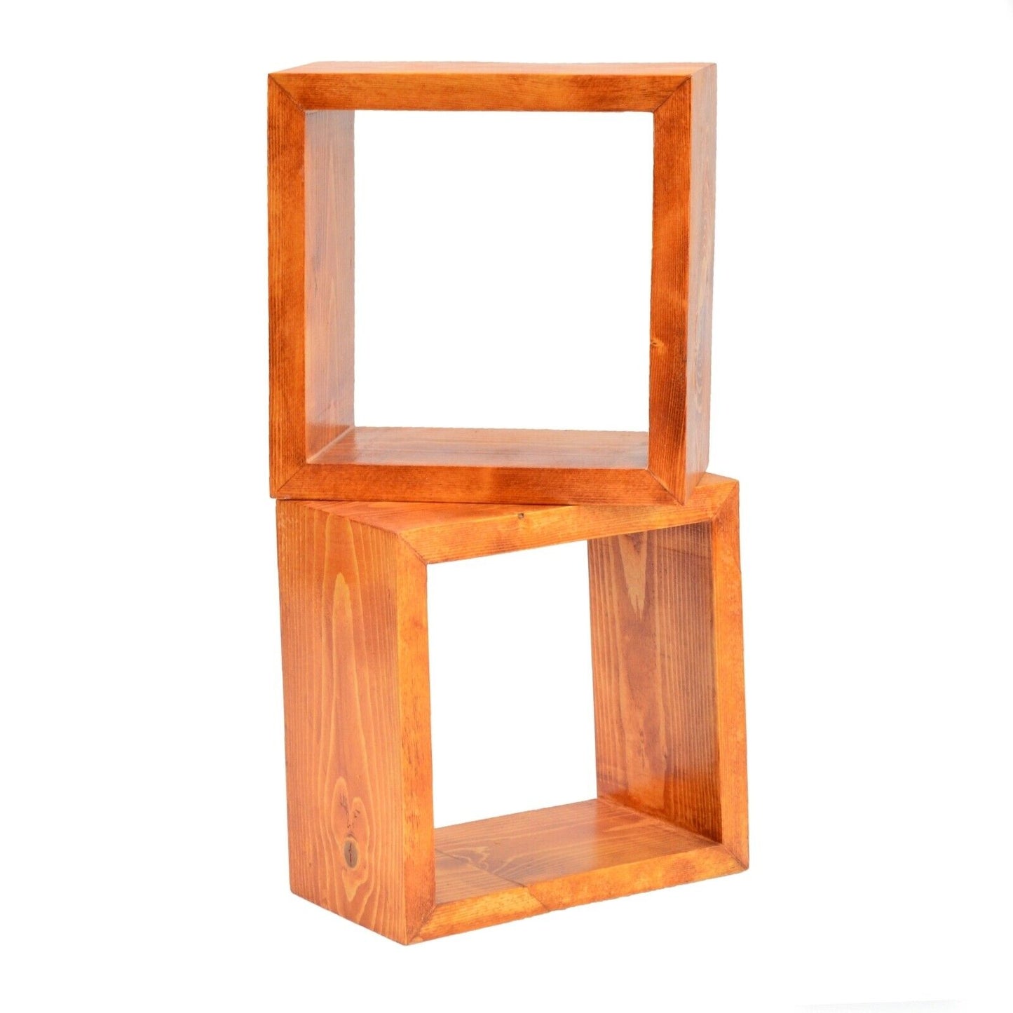 Cube Wooden Storage Shelf Wall Mounted Hanging Bookcase Display Shelving Unit