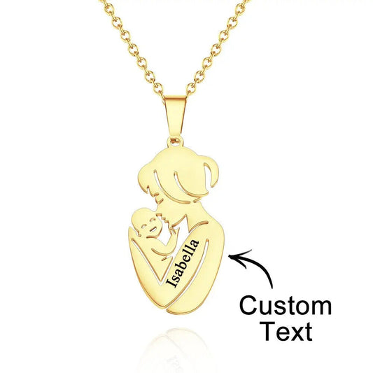 Personalize Name Necklace for Mother Baby  Family Pendant Jewellery Gifts