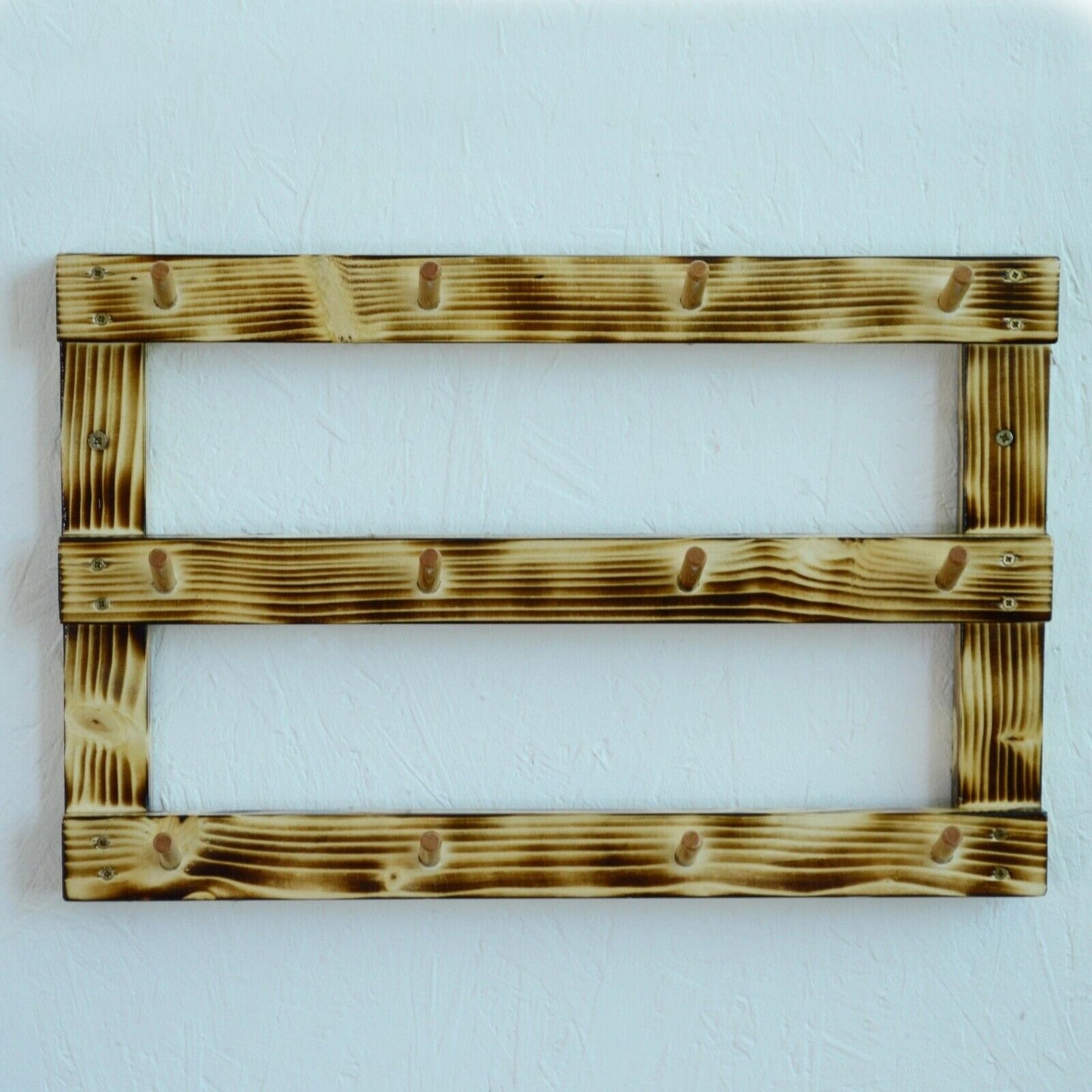 Handmade Rustic Wooden Rack Key Holder Wall Rack Shabby Chic Eco Friendly
