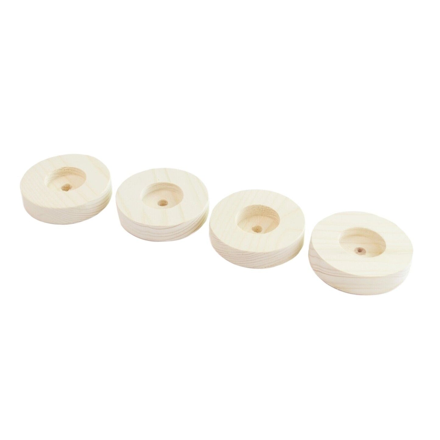 4  Wood Tea Light Candle Holder Table Center Piece Christmas Wedding Decorative