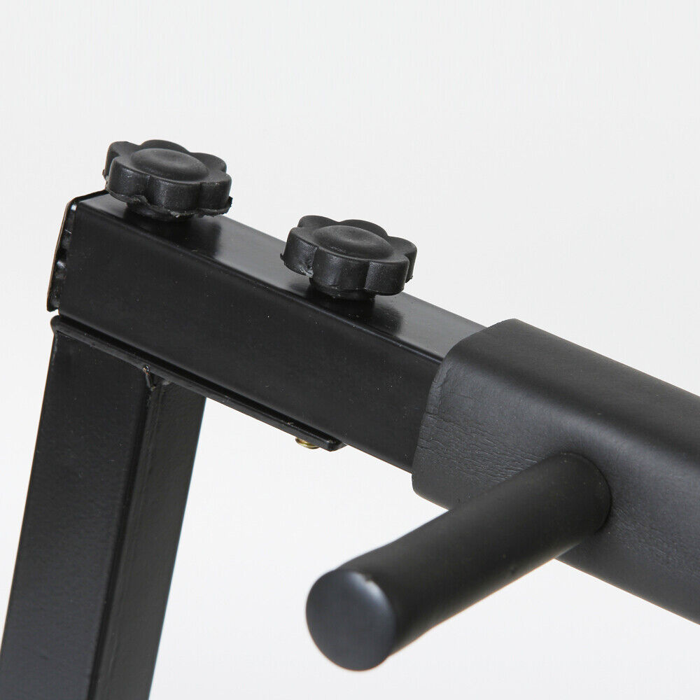 Black Folding Multi Guitar Rack Stand Padded Electric Acoustic Bass Holder New