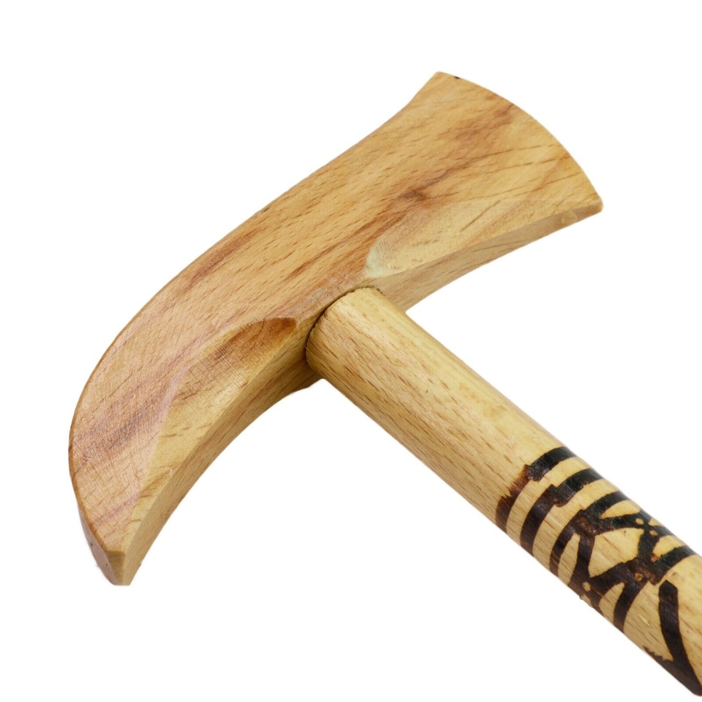 Traditional Lightweight Strong Unisex Hand Carved Walking Stick Cane w Symbols