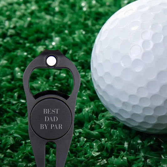 Personalised Golf Ball Fork Gifts For DAD Golfing Accessories Dad Husband