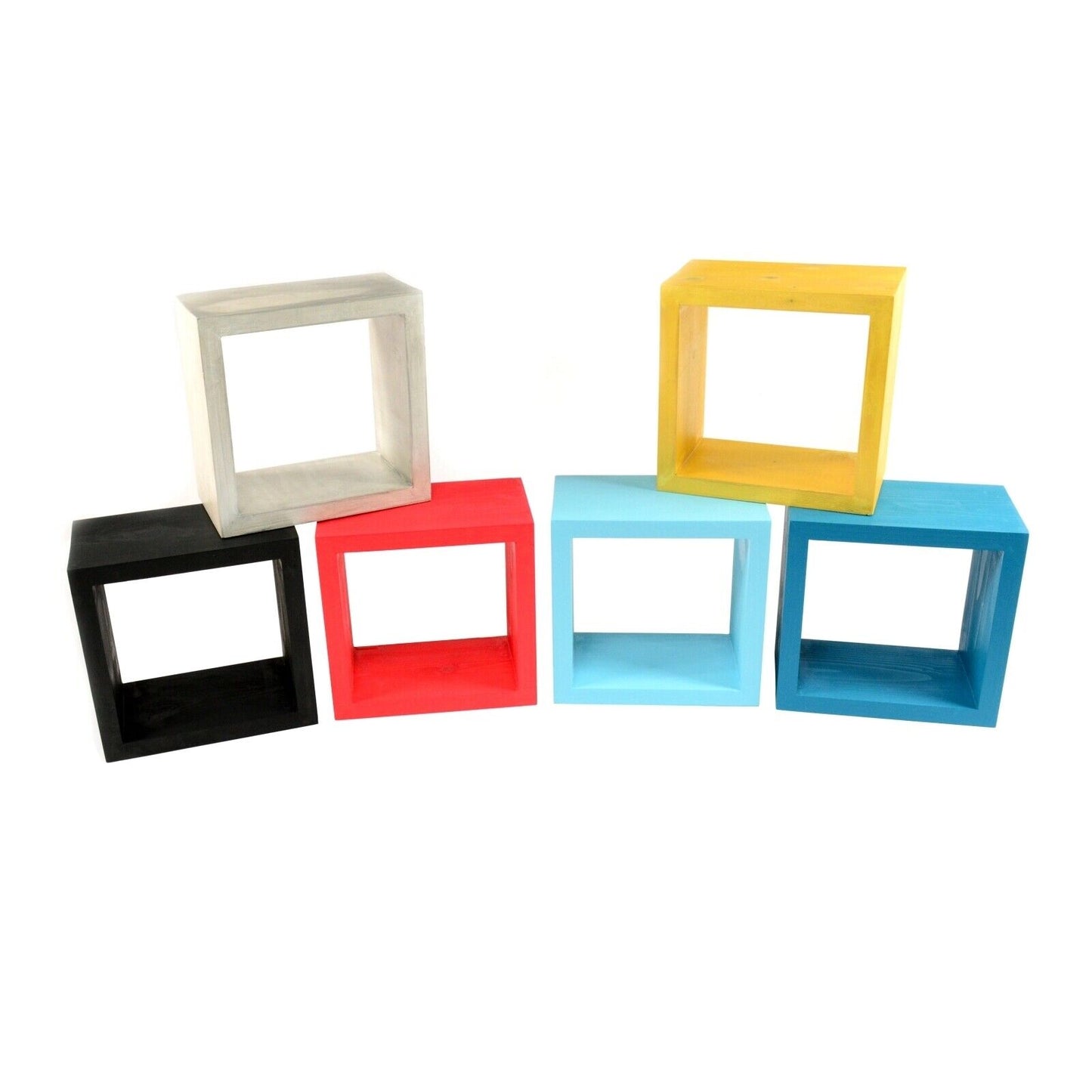 Cube Wooden Storage Shelf Wall Mounted Hanging Bookcase Display Shelving Unit