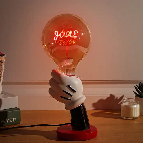 Personalised Filament Modeling LED Bulb Table Lamp Decorative Gift Custom Text