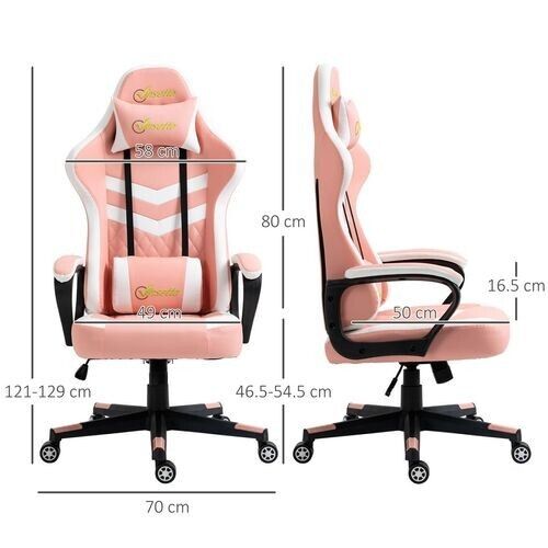 Gaming Chair Recliner Swivel Office Ergonomic Lumber PC Computer Desk Chairs