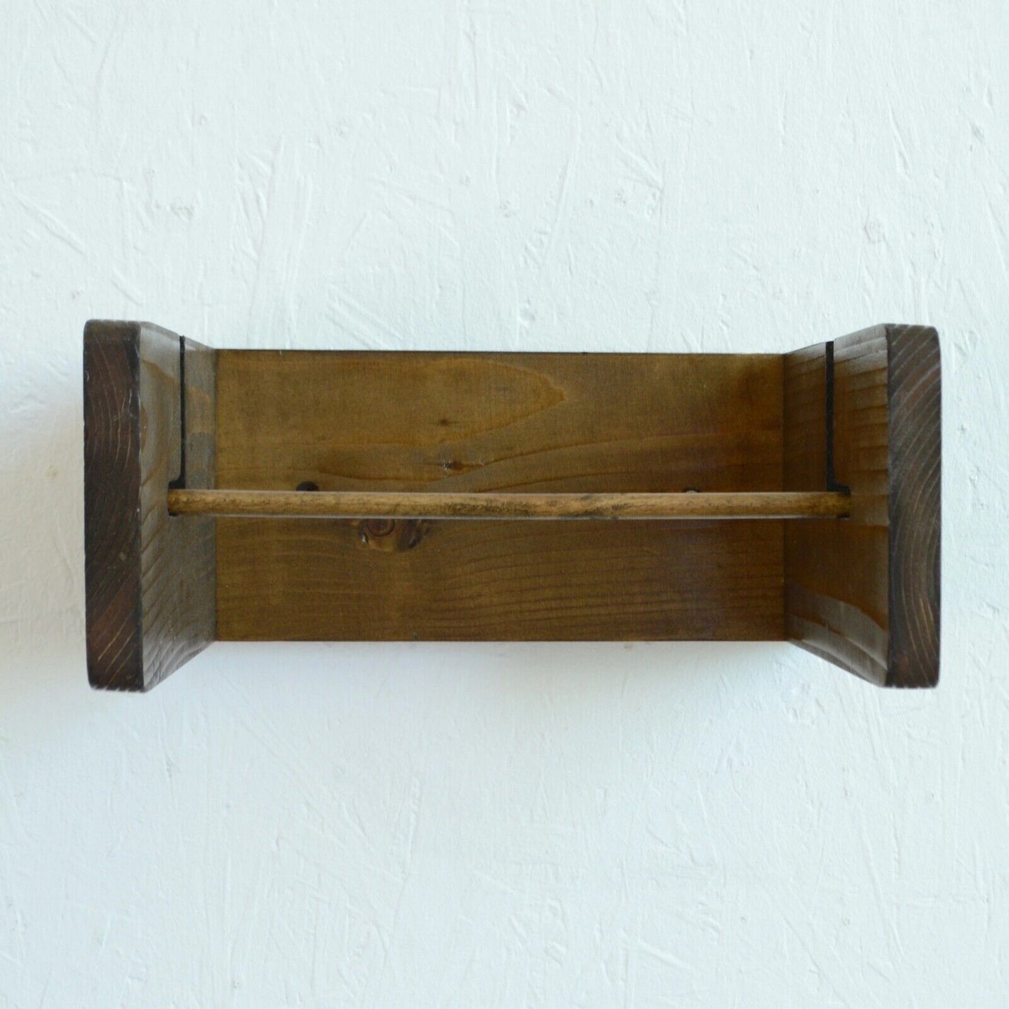 Kitchen Roll Holder Pine Wooden Wall Mounted Paper Roll Towel Dispenser Rustic