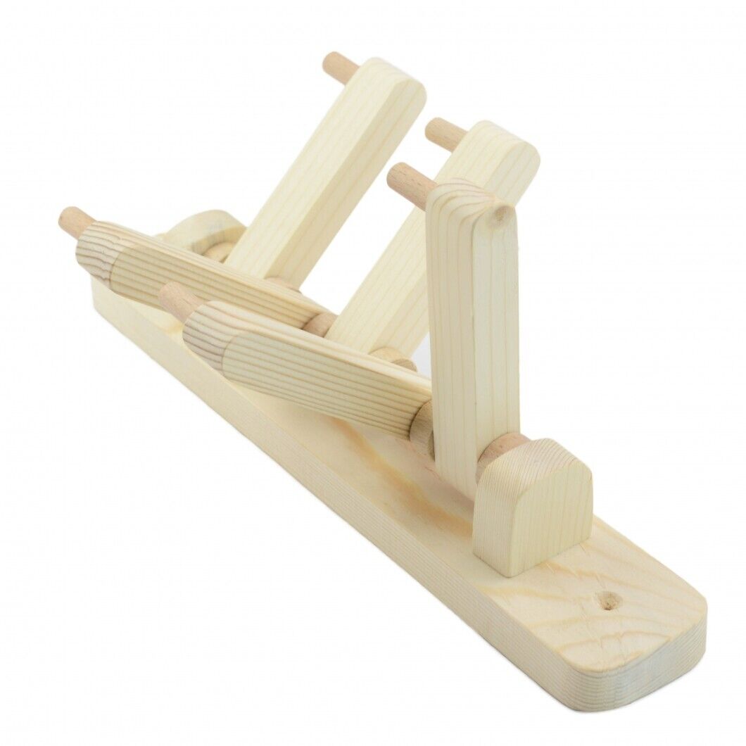 Wooden Coat Rack Mounted Space Saving ECO Friendly Handmade Hook 5 Hooks