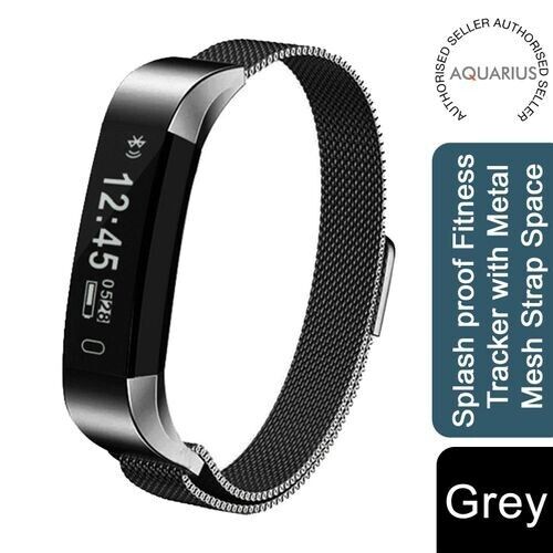 Aquarius Splash Proof Touch Screen Fitness Activity Tracker w Heart Rate Monitor