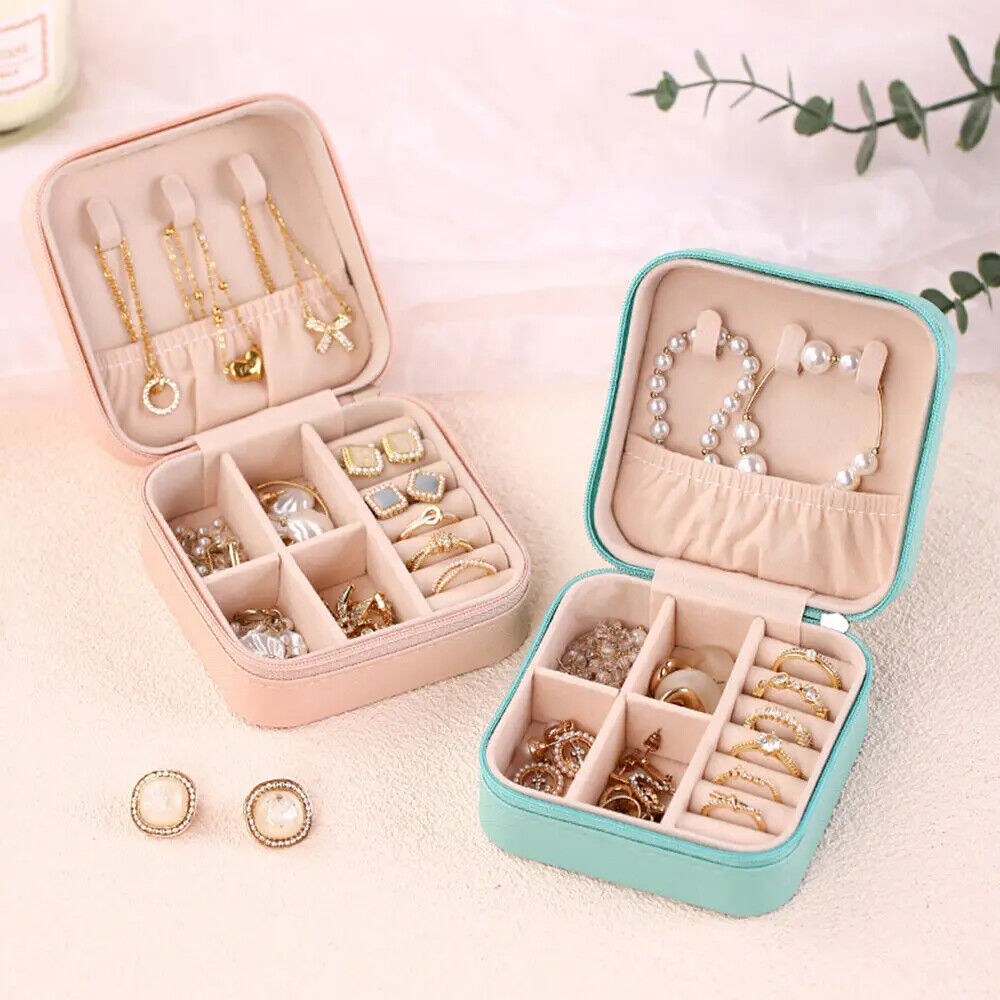 Personalised Custom Birth Flower Jewellery Box Organizer Storage Case Box Gift