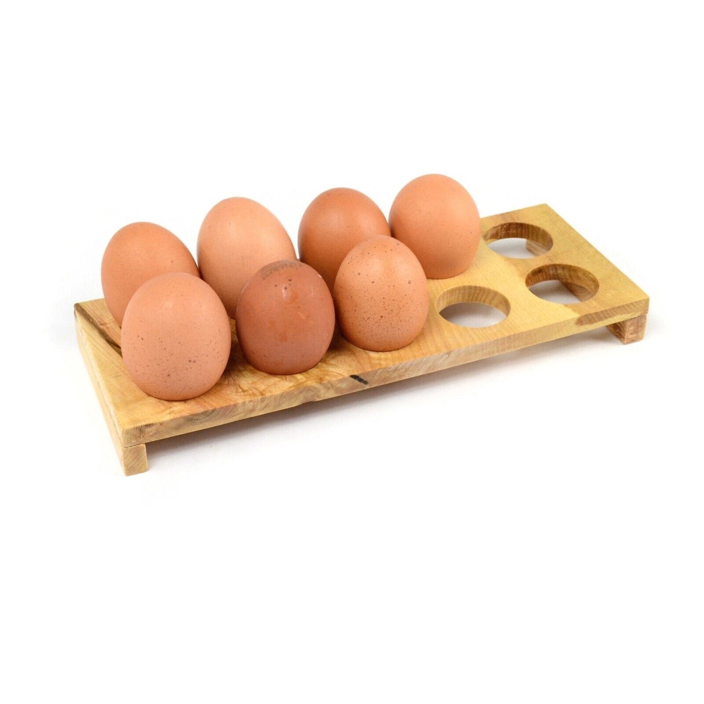 Wooden Egg Holder Home Decor Kitchen Storage Rack Display 12 Eggs Handmade