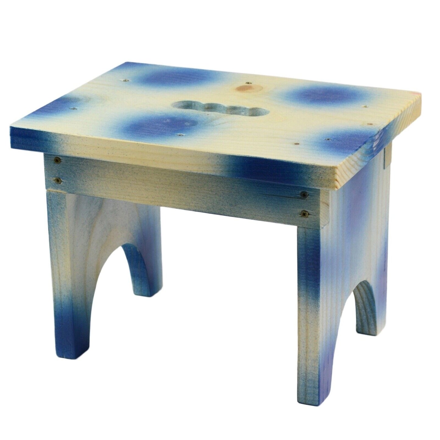 Kids Colourful Solid Wood Wooden Eco Friendly Stool Child Toddler Children