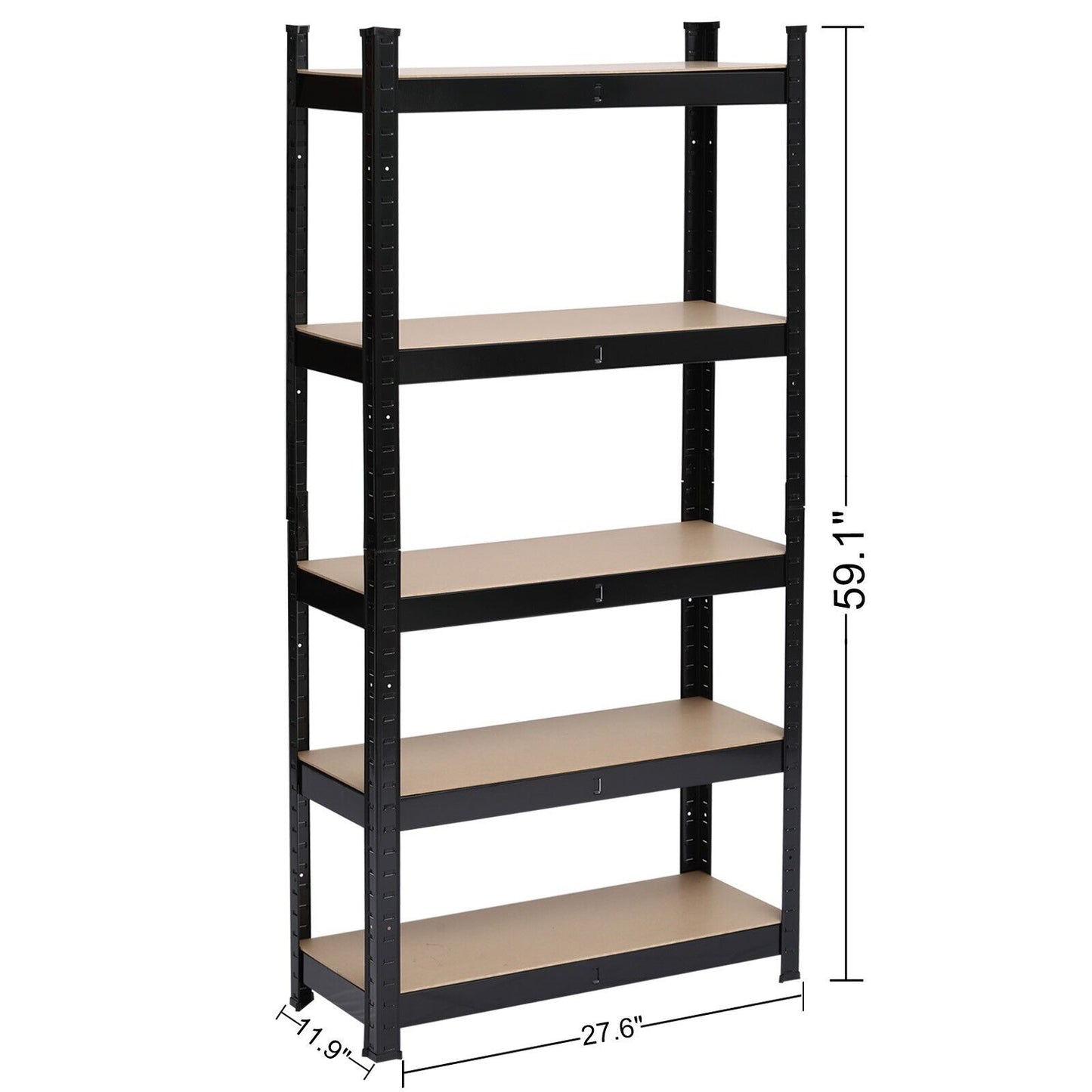 5 Tier Heavy Duty Boltless Metal Shelving Shelves Storage Unit Racking Garage UK