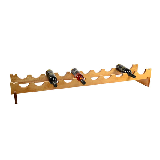 ECO Friendly Handmade Wine Rack Storage 10/30 Bottle Beech Wood Wine Natural