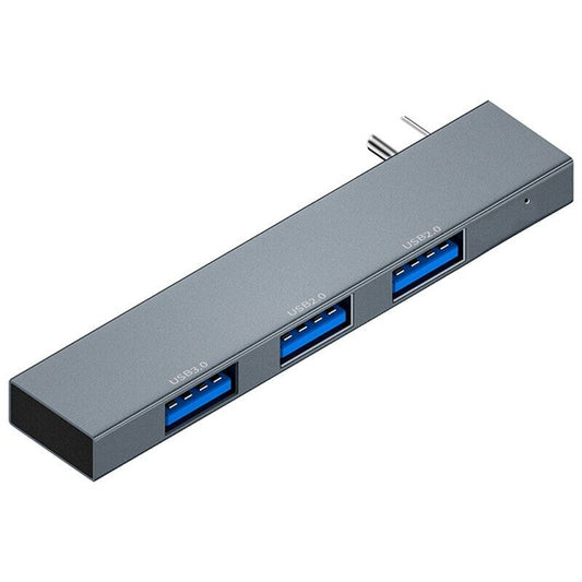 USB 3.0 Ultra Slim 4 Port Hub - Type A/C to 1 USB 3.0 + 3 x USB 2.0  Metal Shell