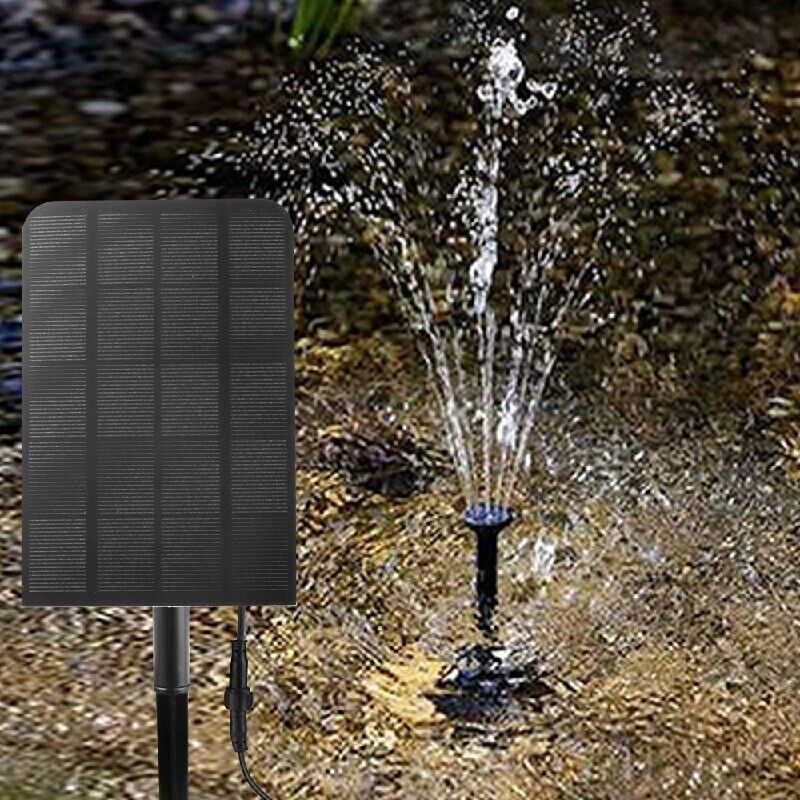 Solar Panel Powered Water Pump Garden Pool Pond Fish Aquarium Fountain Decor UK