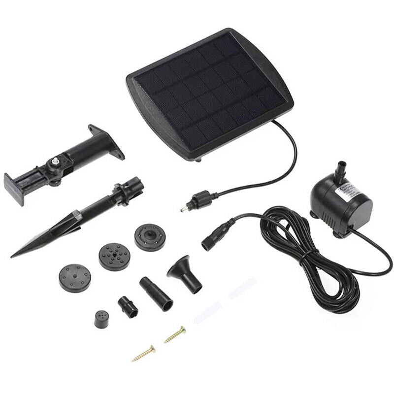 5W 400L/H Solar Panel Powered Water Pump Garden Pool Pond Fish Aquarium Fountain