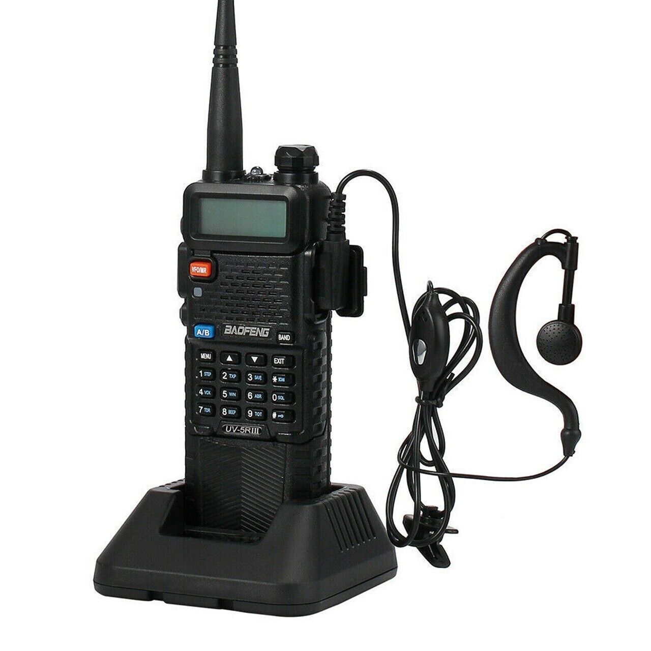 BAOFENG UV-5R III TRI-BAND V/UHF WALKIE TALKIE LONG RANGE TWO WAY HAM RADIO LOT
