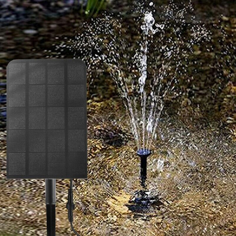 5W 400L/H Solar Panel Powered Water Pump Garden Pool Pond Fish Aquarium Fountain