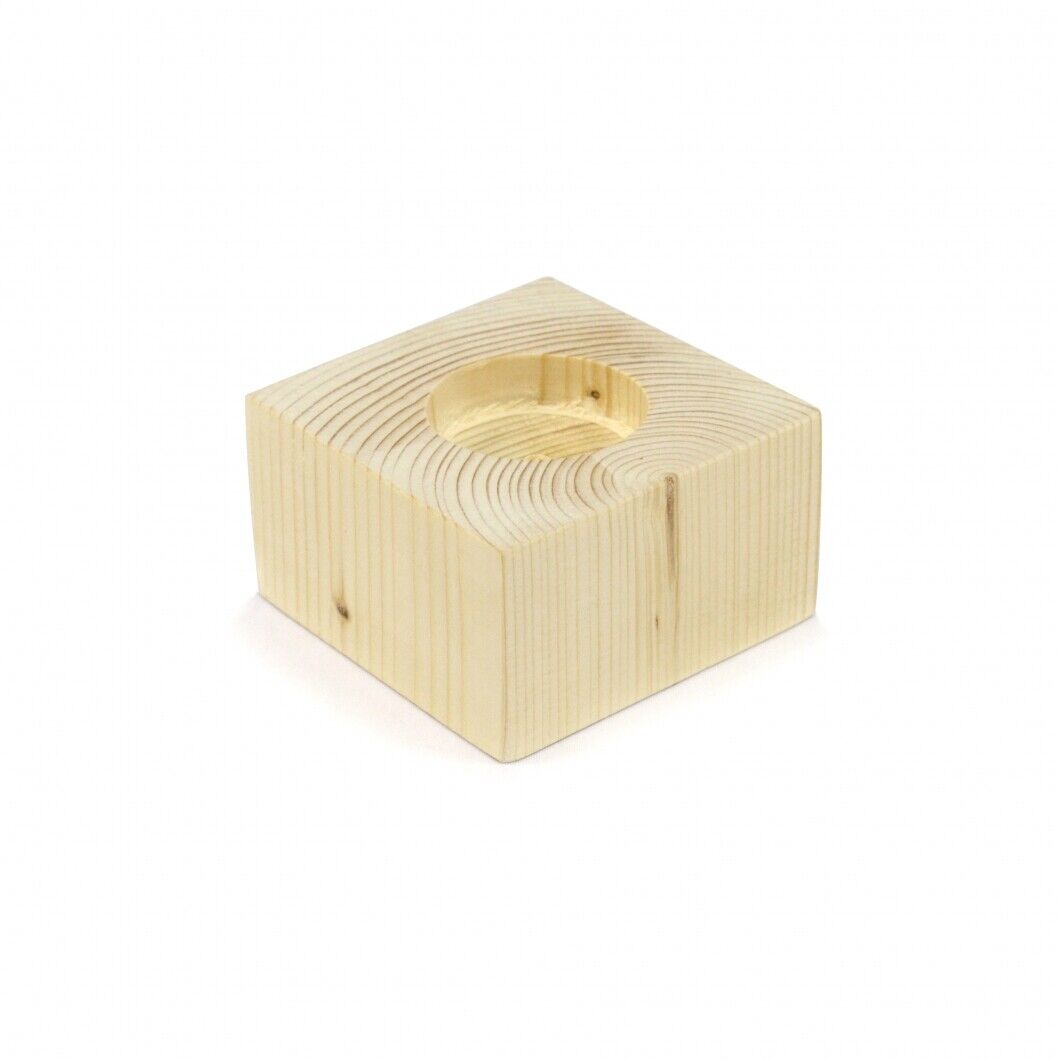 Eco Friendly Wooden Rustic Shabby Chic 4 Tea Light Candle Holders Wedding UK