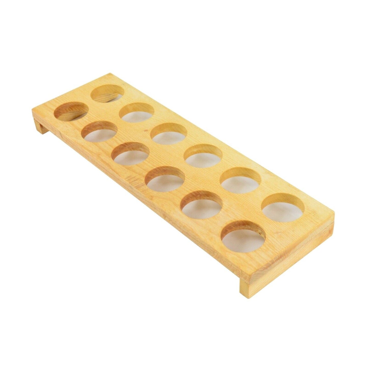 Wooden Egg Holder Home Decor Kitchen Storage Rack Display 12 Eggs Handmade