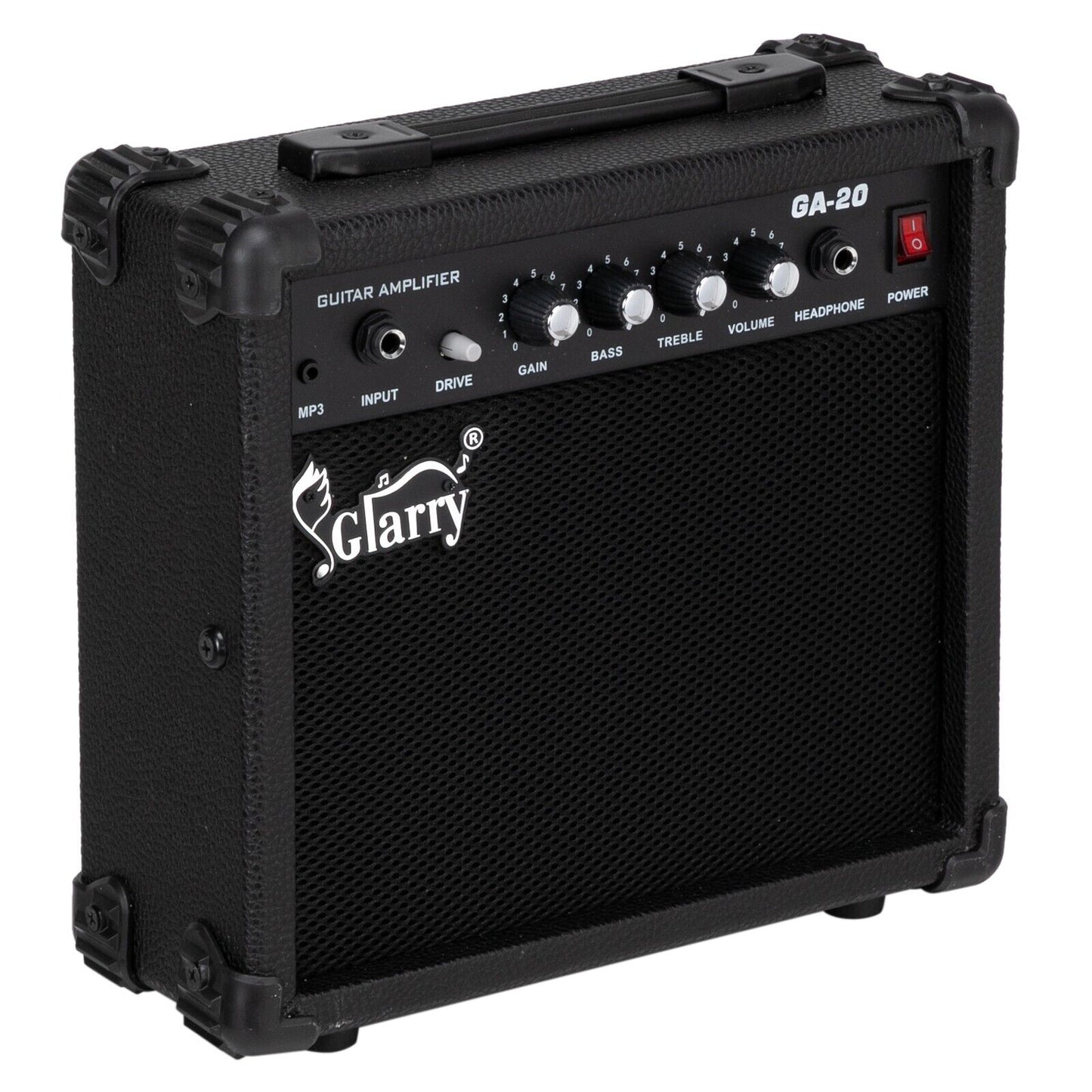 Glarry Electric Bass Guitar Amplifier 20Watt Bass Combo Amp Speaker