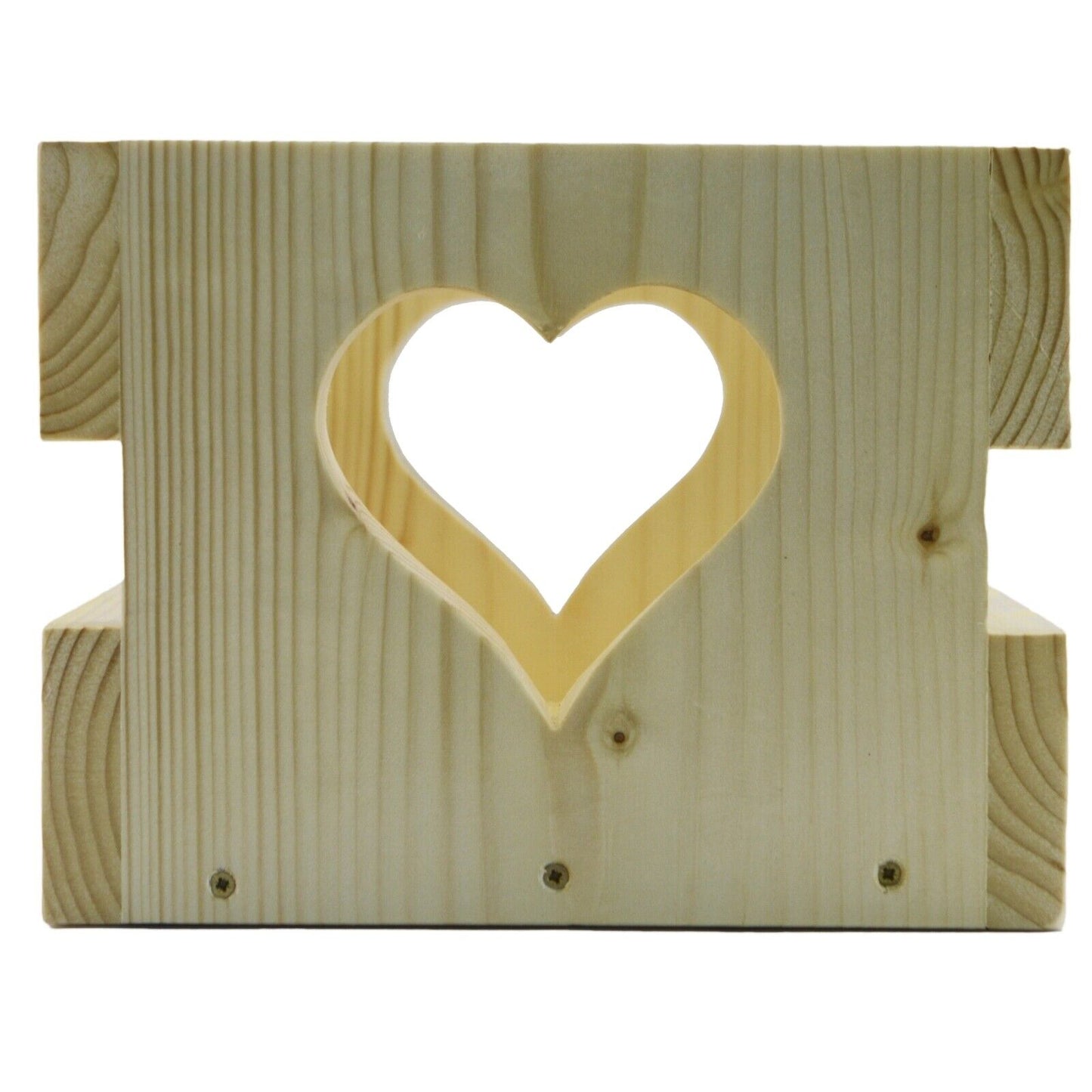 Heart Shaped Box Wooden Fruit Wine Storage Crate Unique Home Decor  Organiser