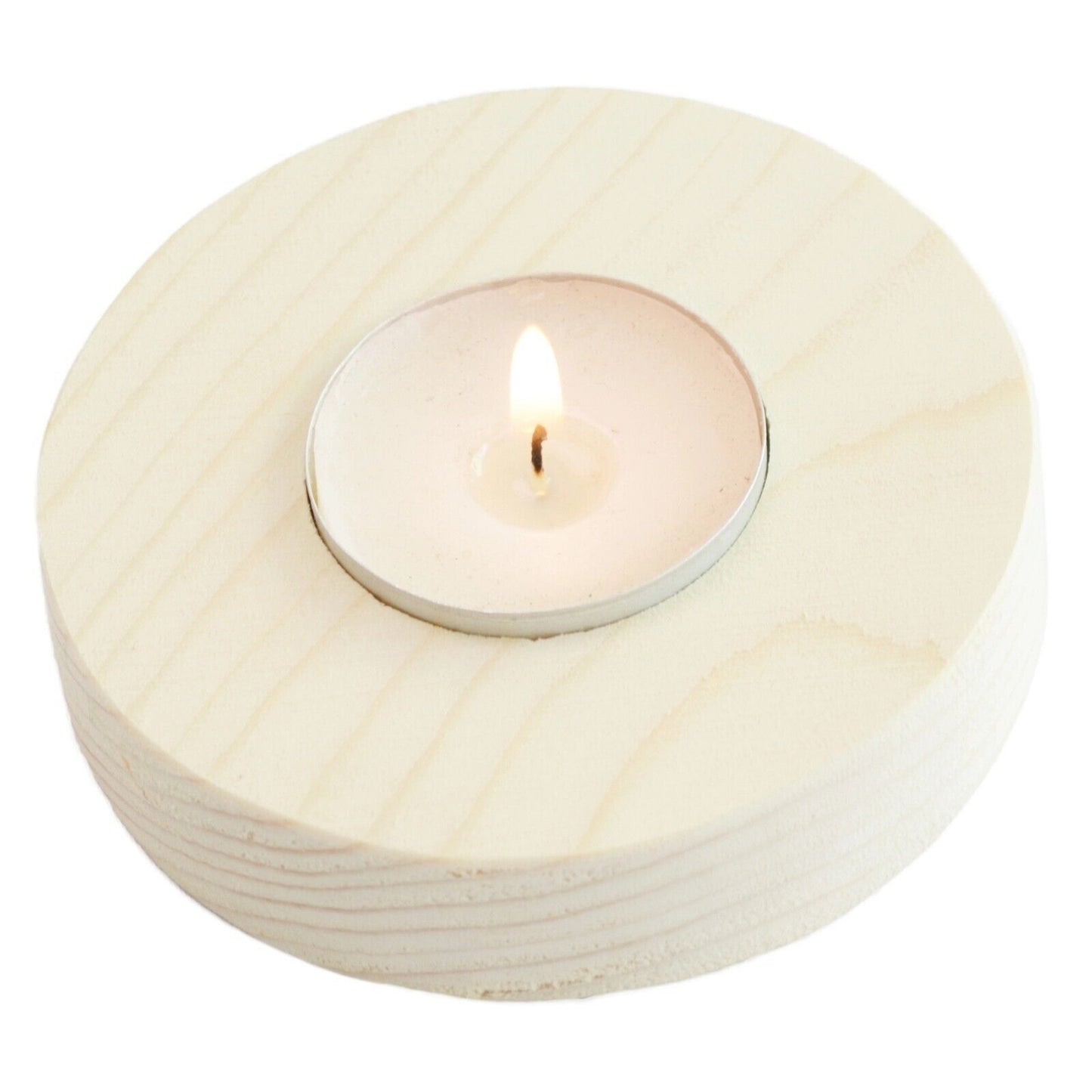 4  Wood Tea Light Candle Holder Table Center Piece Christmas Wedding Decorative