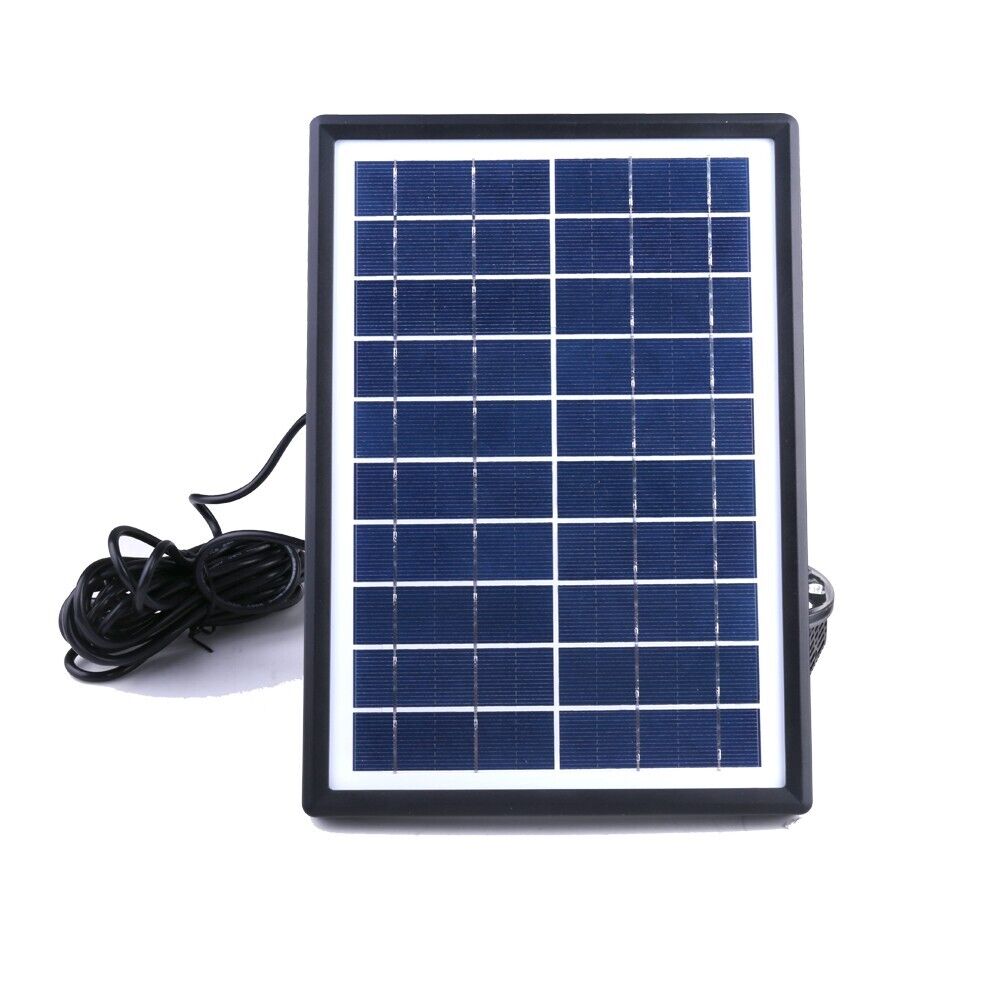 7W Solar Powered Fountain Coloured LED Water Pump with 11 Nozzles Garden UKStock