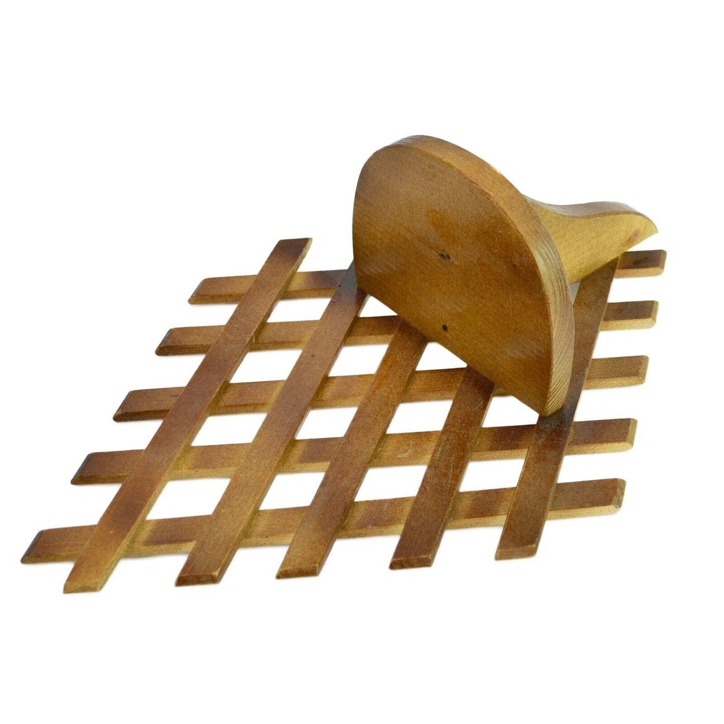 Handmade Wall flower holder wooden rack wall mount flower stand 46 x 31 cm