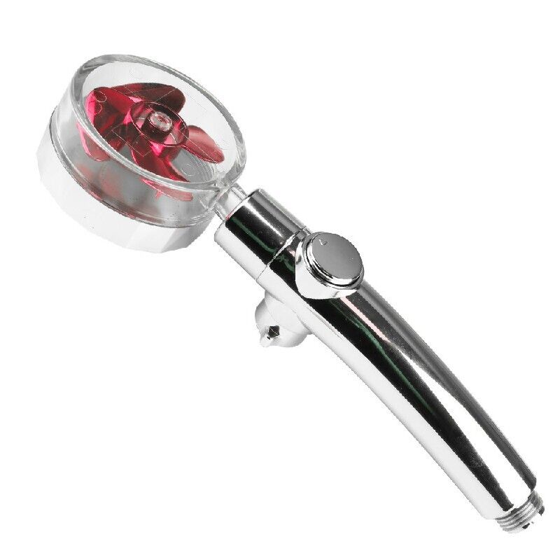 Shower Head Water Saving Flow 360° Rotating with Small Fan High Pressure Spray