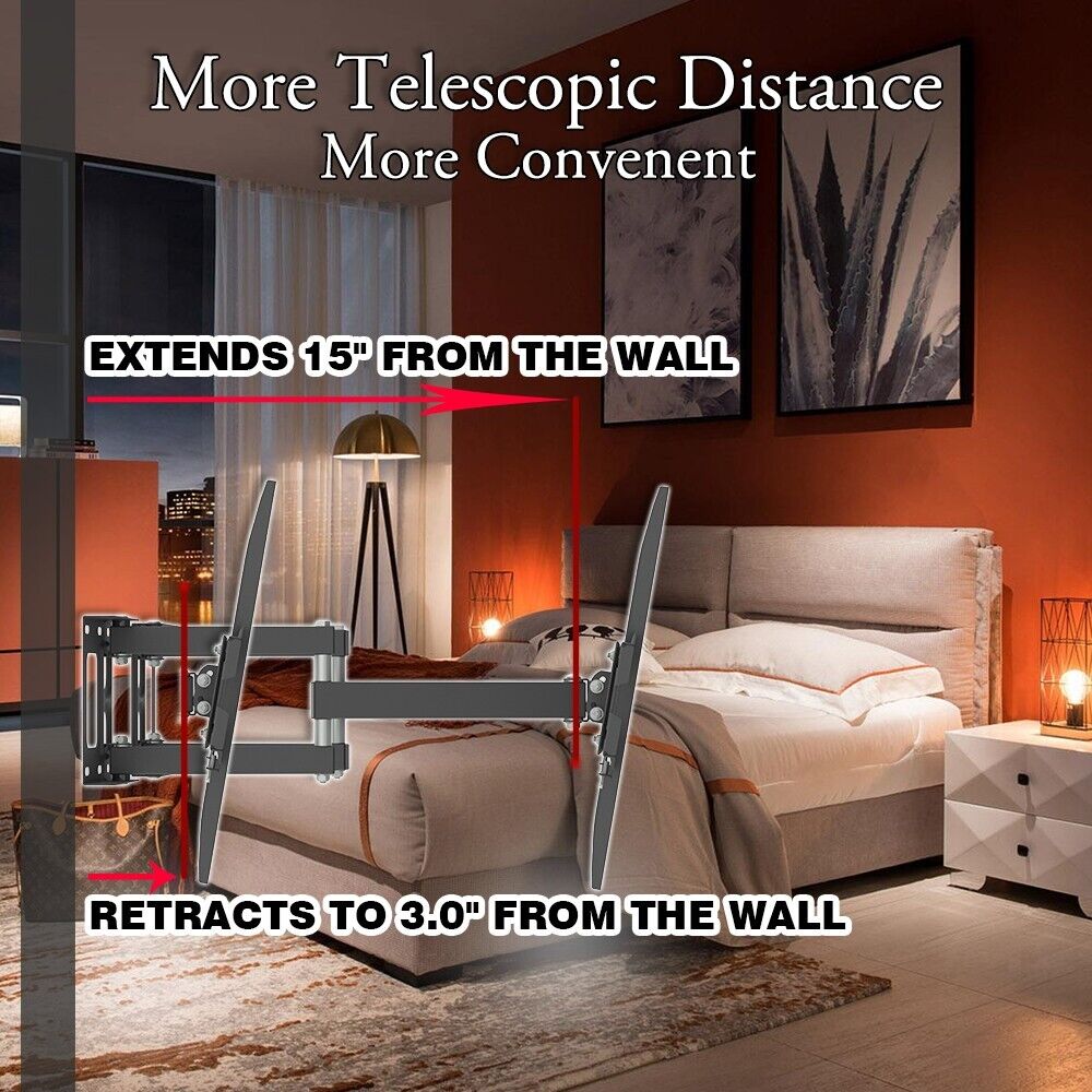TV Stand Bracket Large Wall Mounted  Adjustable 26-55 inch TV LEADZM 2023
