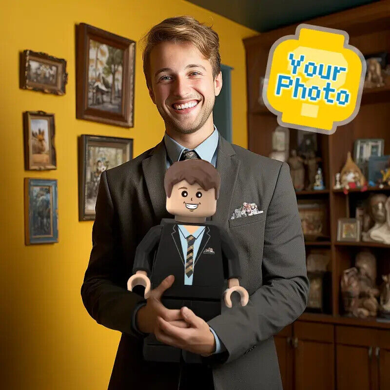 Personalized 3D Print Custom Giant Minifigs Photo Giant Minifigs Turn Your Photo