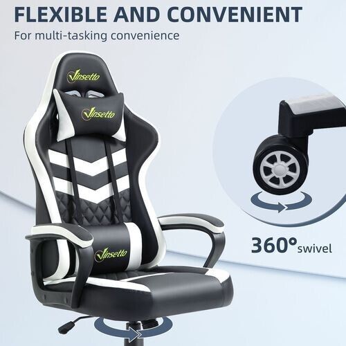 Gaming Chair Recliner Swivel Office Ergonomic Lumber PC Computer Desk Chairs