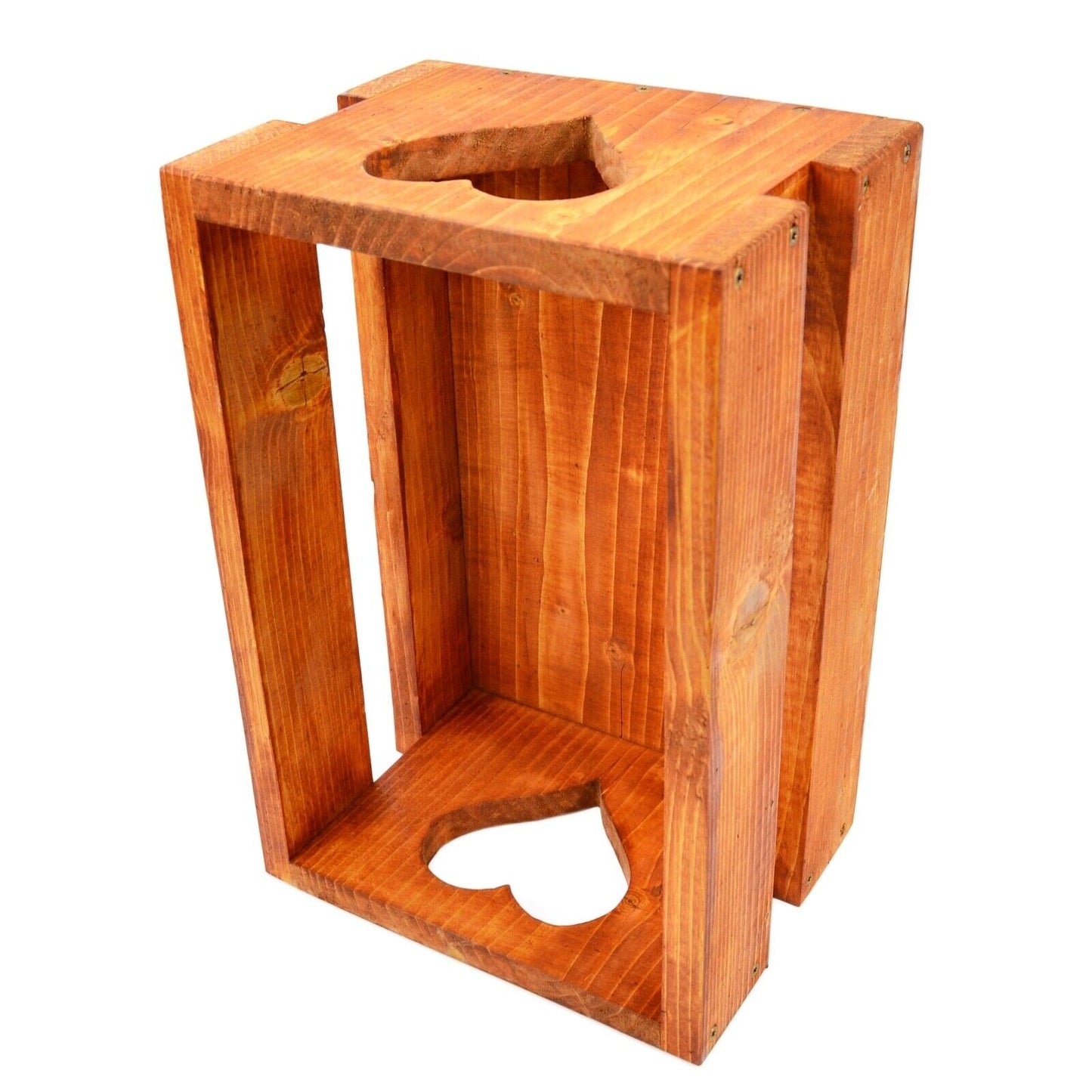 Heart Shaped Box Wooden Fruit Wine Storage Crate Unique Home Decor  Organiser