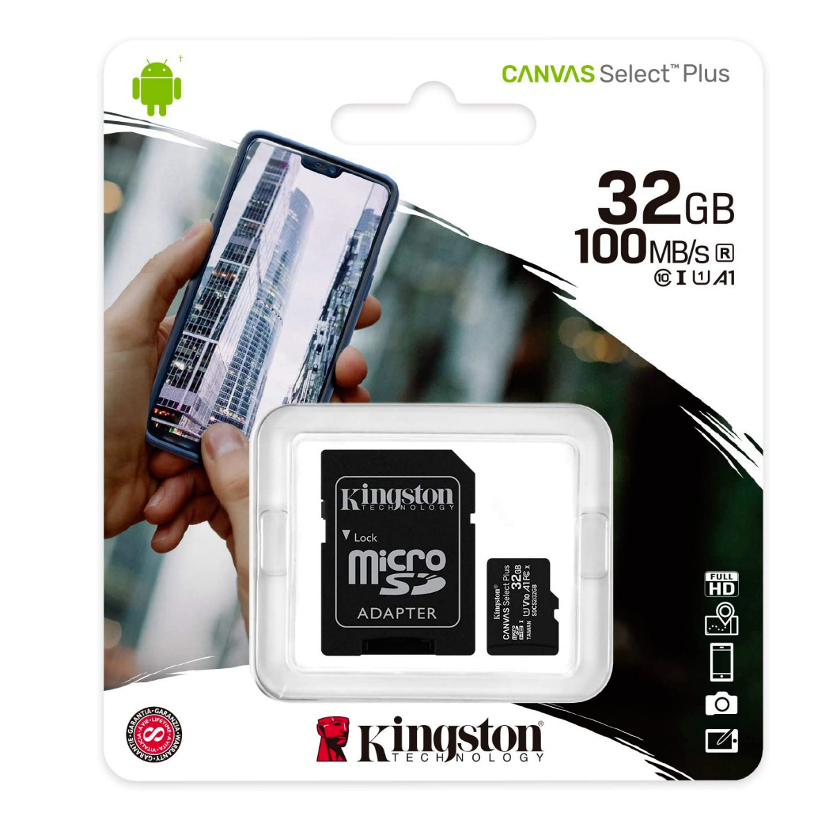 Kingston Micro SD Card 32GB 64GB 128GB 256 Class 10 SDXC Phone Memory & Adapter