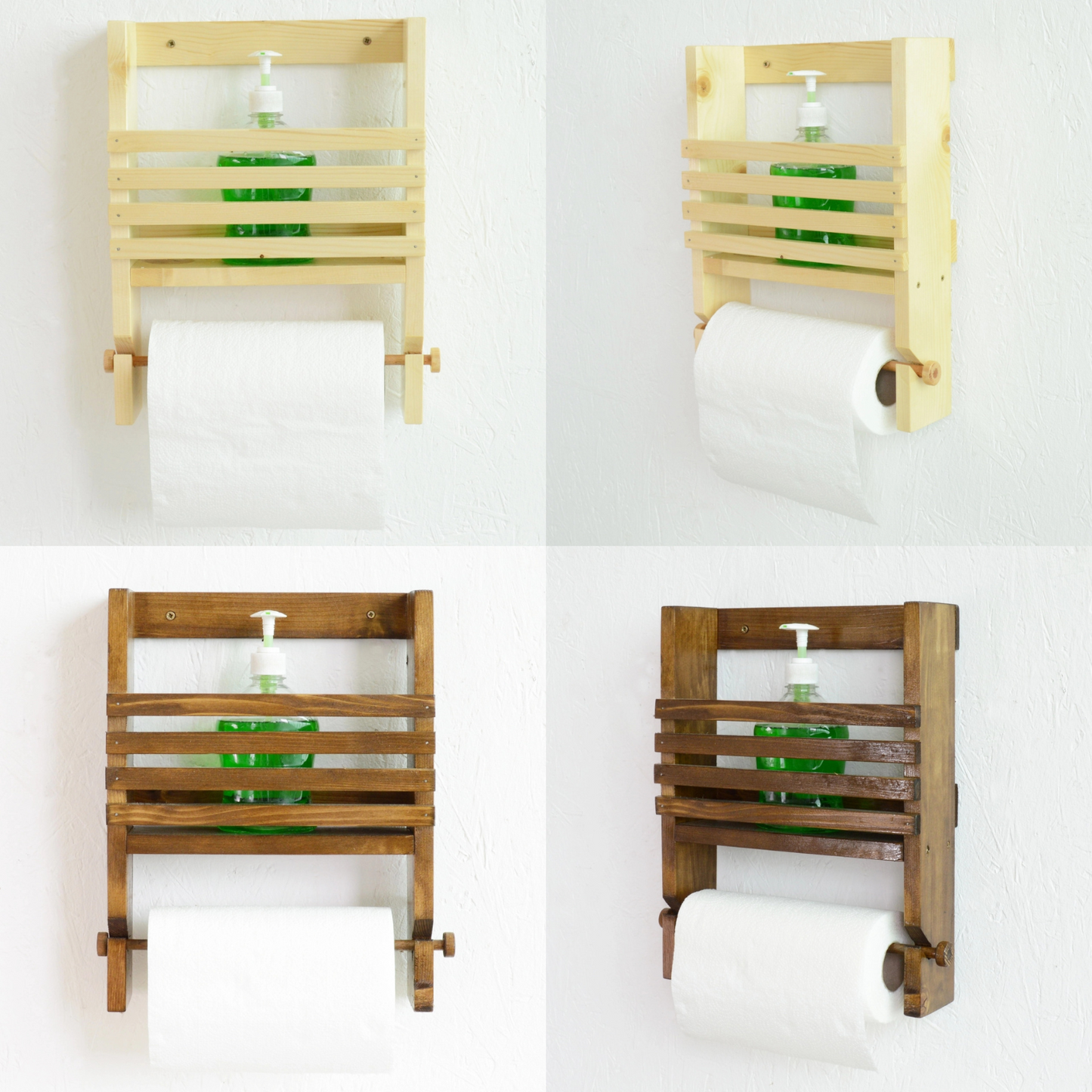 Rustic Handmade Bathroom Wall Floating Shelf Wooden Storage Shelving Unit Eco