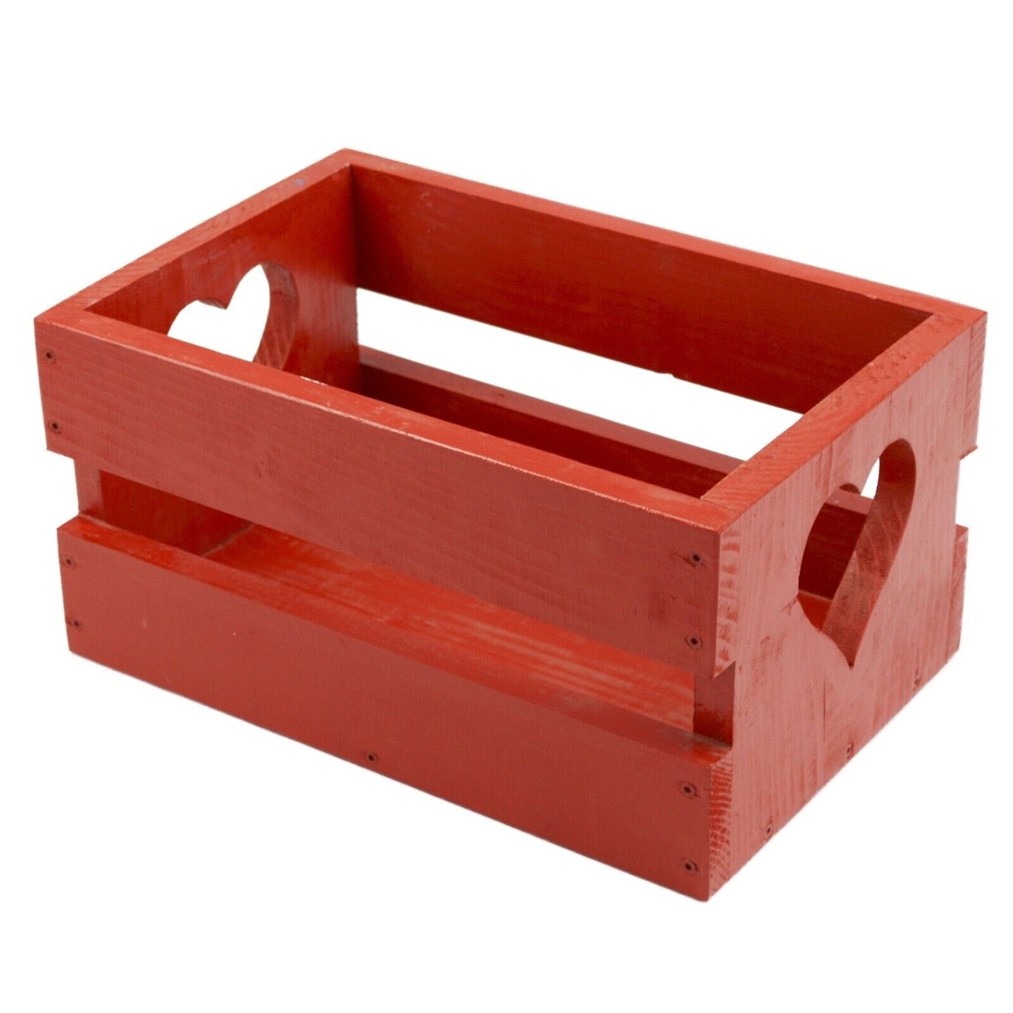 Heart Shaped Box Wooden Fruit Wine Storage Crate Unique Home Decor  Organiser