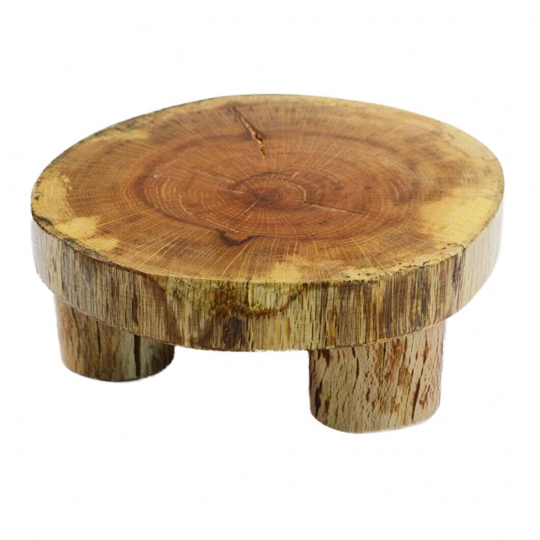 Handcrafted Natural Cake stand Wooden Slice Fruit Cupcake platform Cake Display