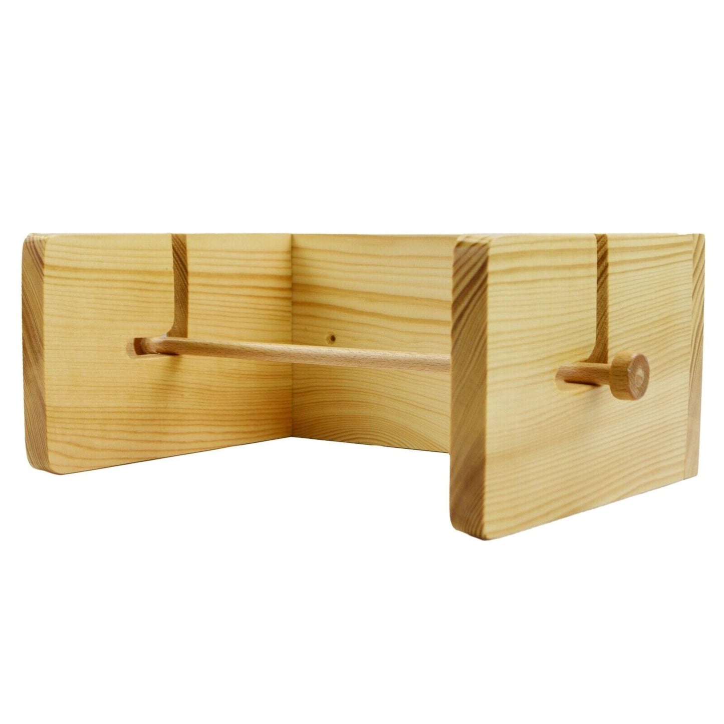 Kitchen Roll Holder Pine Wooden Wall Mounted Paper Roll Towel Dispenser Rustic