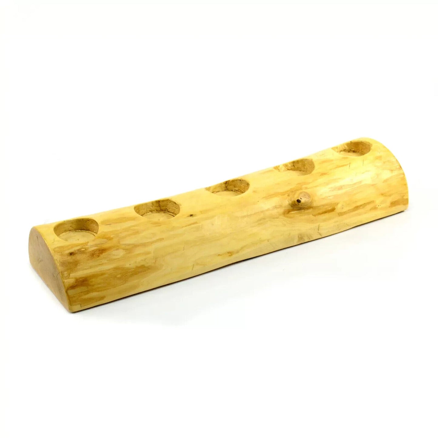 ECO Friendly Rustic Wooden Tea Light Candle Holders Handmade Natural Wood