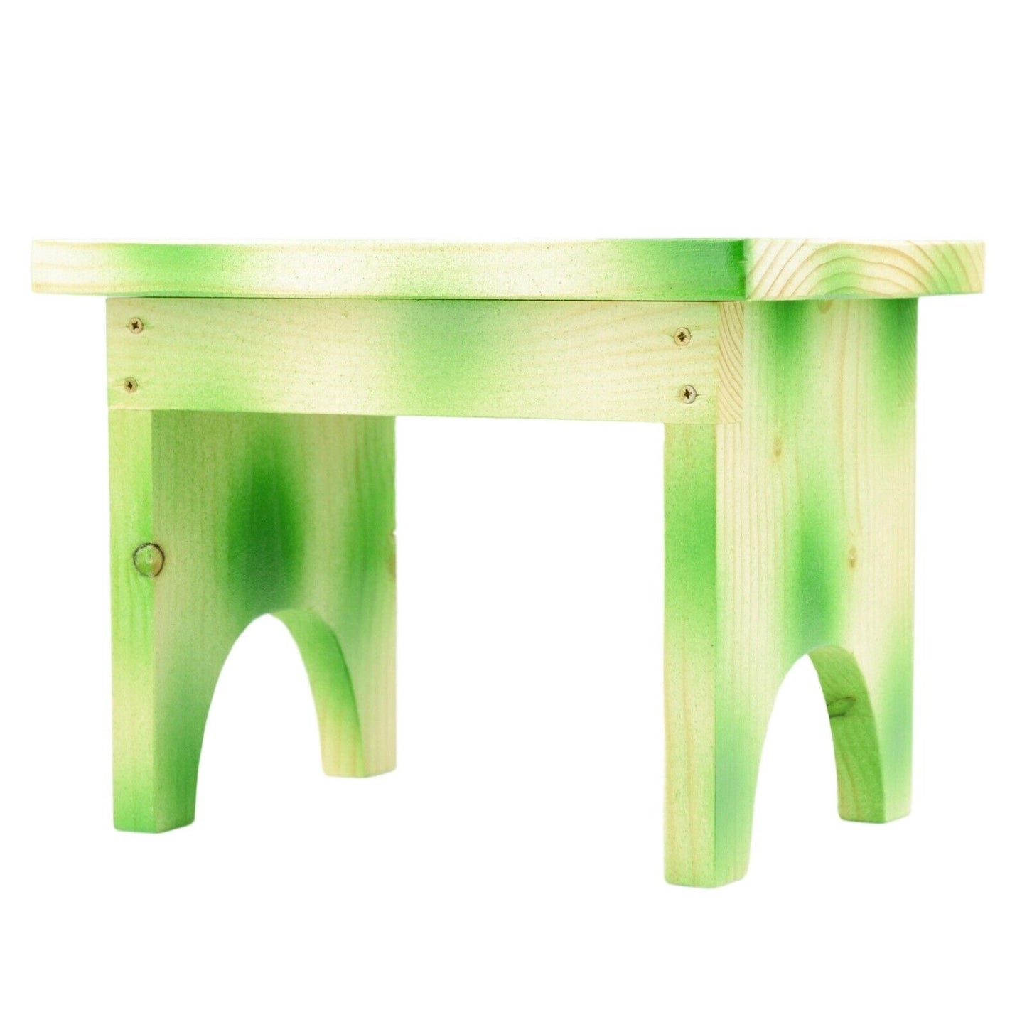 Kids Colourful Solid Wood Wooden Eco Friendly Stool Child Toddler Children