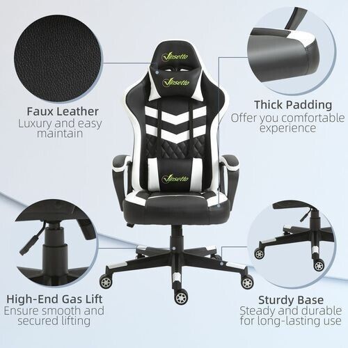 Gaming Chair Recliner Swivel Office Ergonomic Lumber PC Computer Desk Chairs