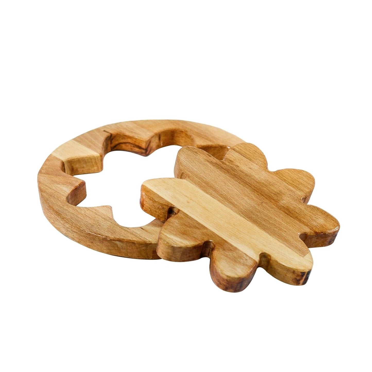 Handmade Kitchen Round Wooden Trivet / Teapot Hot Pots & Pan Stand Holder