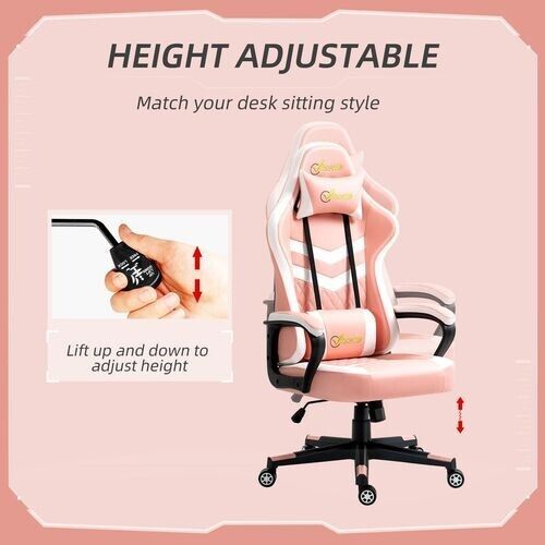 Gaming Chair Recliner Swivel Office Ergonomic Lumber PC Computer Desk Chairs