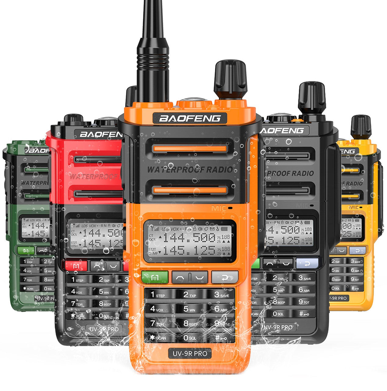 Baofeng UV 9R PRO Waterproof  UHF/VHF 8W Long Range Radio Walkie Talkie + Earpce