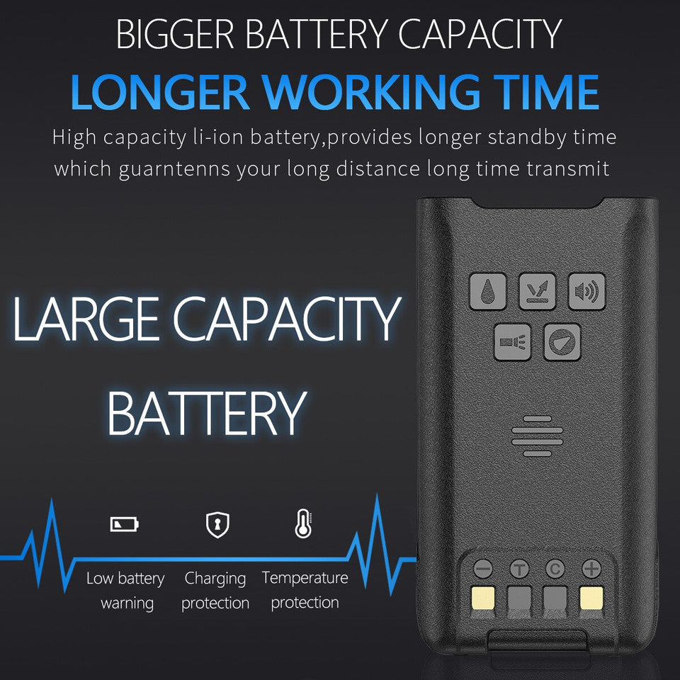 Baofeng UV 9R PRO Waterproof  UHF/VHF 8W Long Range Radio Walkie Talkie + Earpce