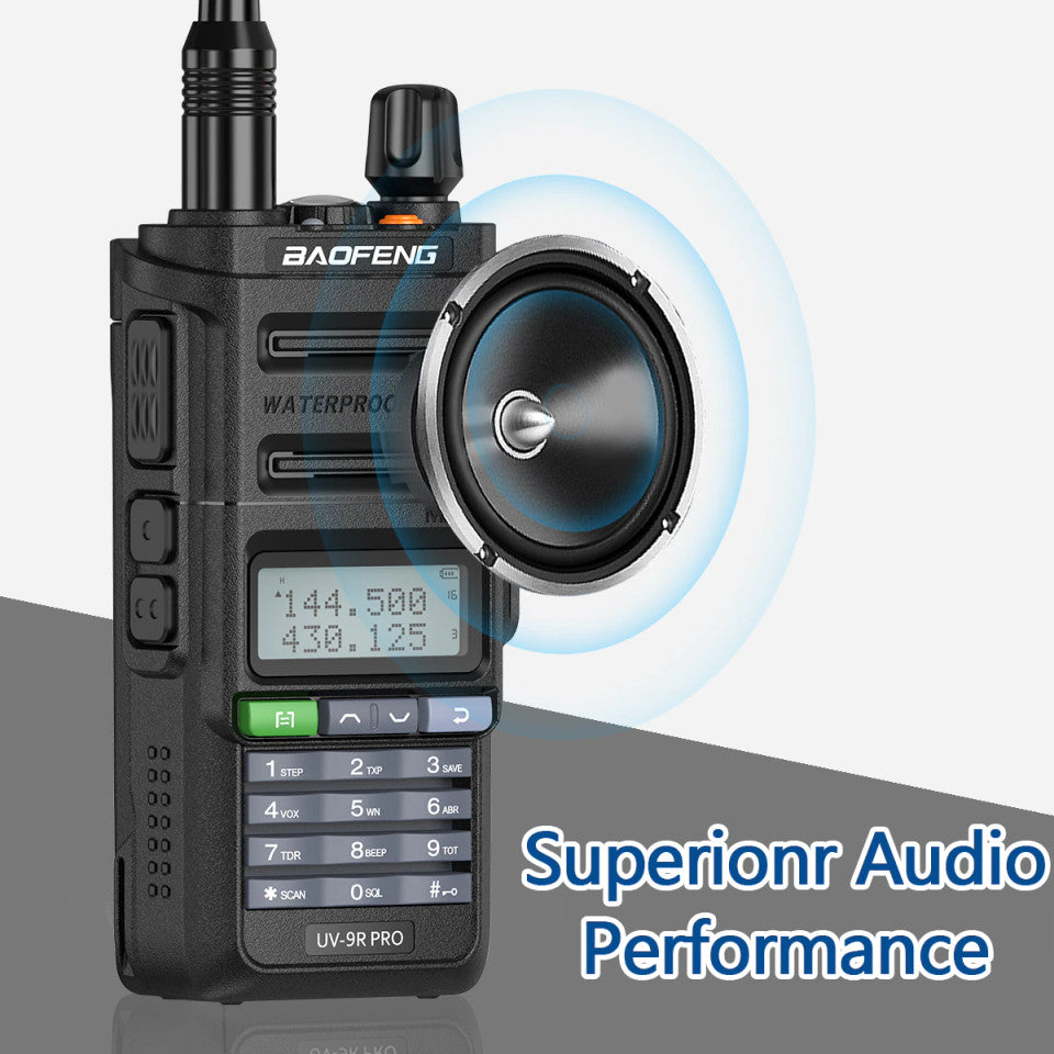 Baofeng UV 9R PRO Waterproof  UHF/VHF 8W Long Range Radio Walkie Talkie + Earpce