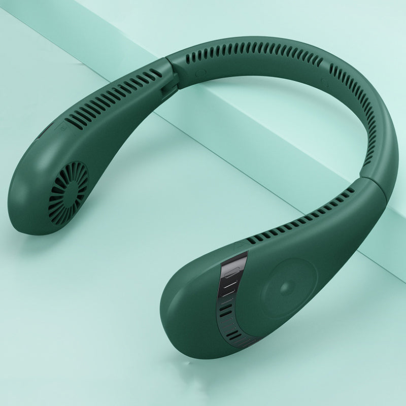 5000mah Bladeless Rechargeable Air Cool Portable Lazy Powerful Neck Fan Neckband